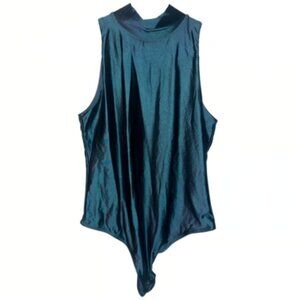 Brand New Women’s House Of Harlow 1960 Teal Bodysuit